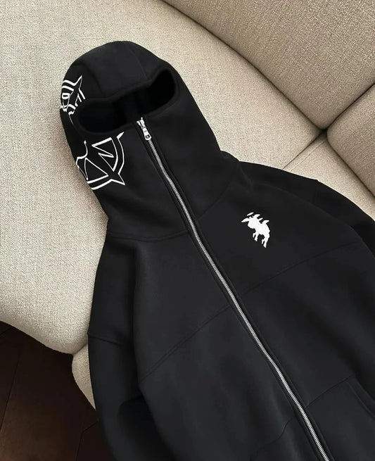 Y2K Ski mask Hoodie