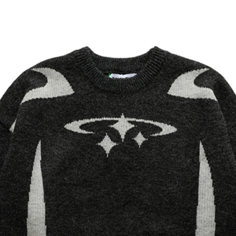 Winter Y2K Star Sweater