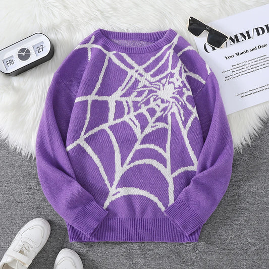 Winter Spider Web Sweater