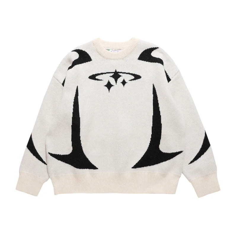 Winter Y2K Star Sweater