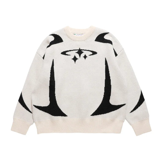 Winter Y2K Star Sweater