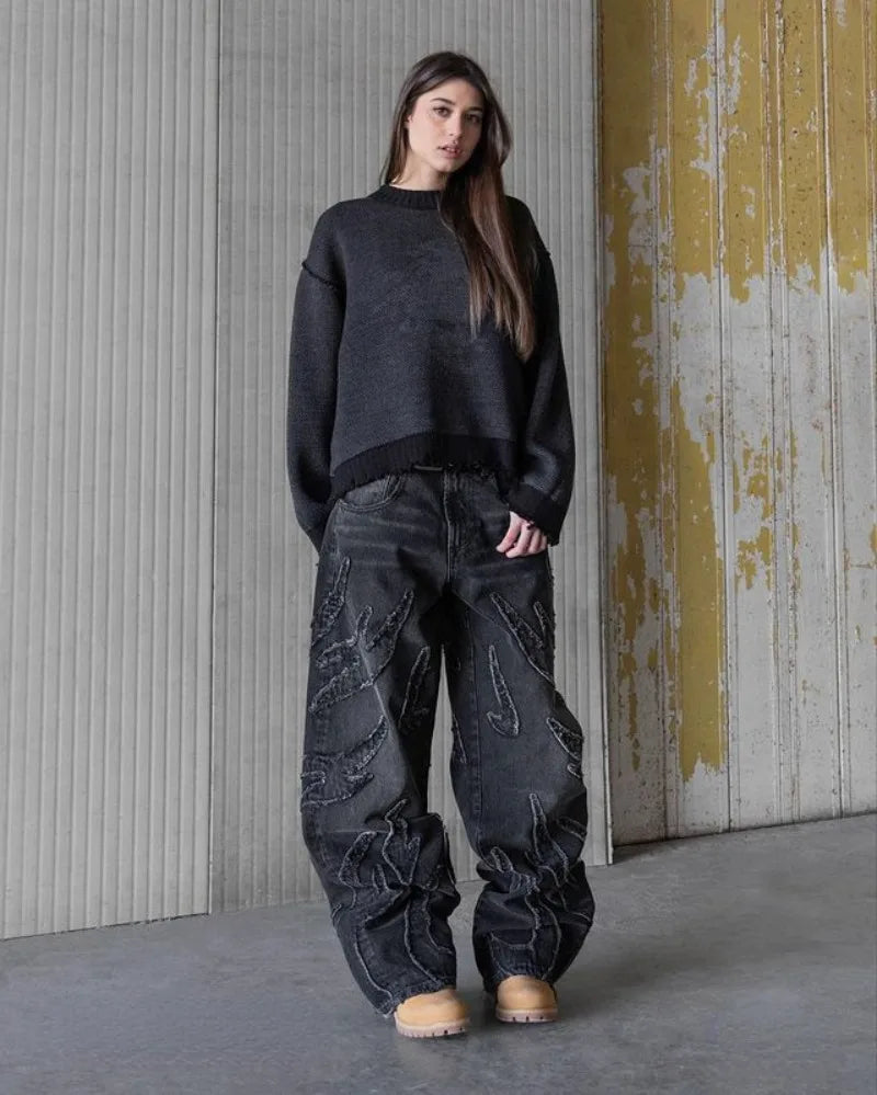 Distressed Baggy Jeans