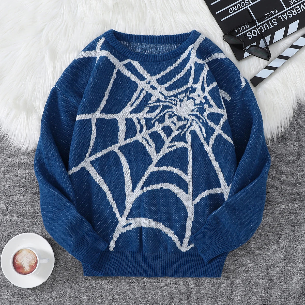 Winter Spider Web Sweater