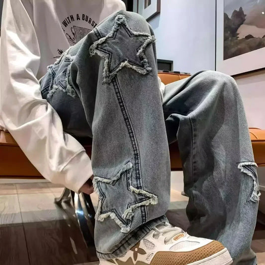 Stars Patchwork Jeans