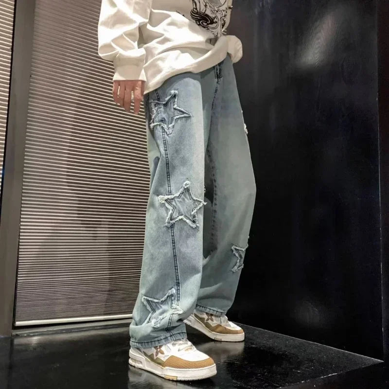 Stars Patchwork Jeans