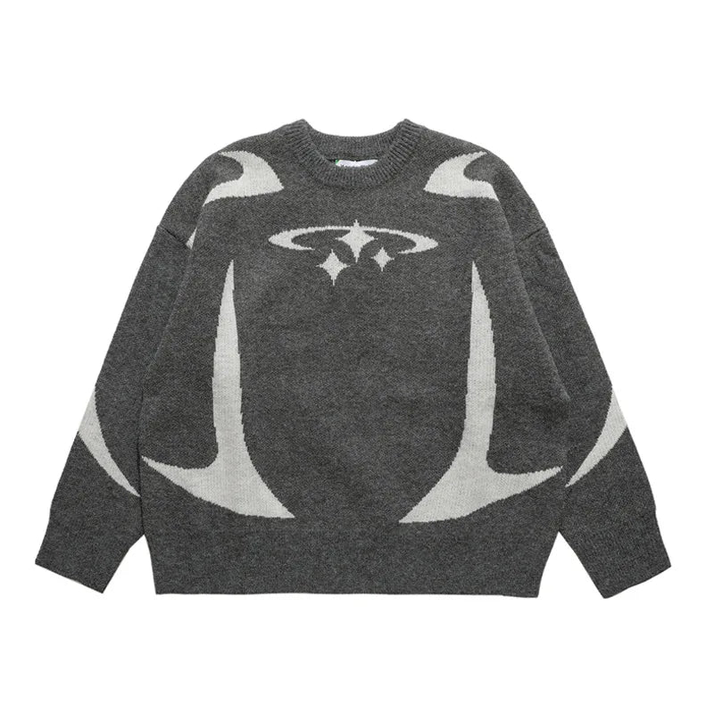 Winter Y2K Star Sweater