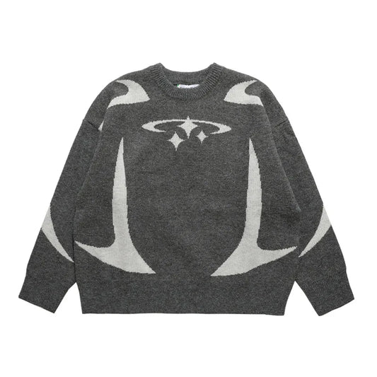 Winter Y2K Star Sweater