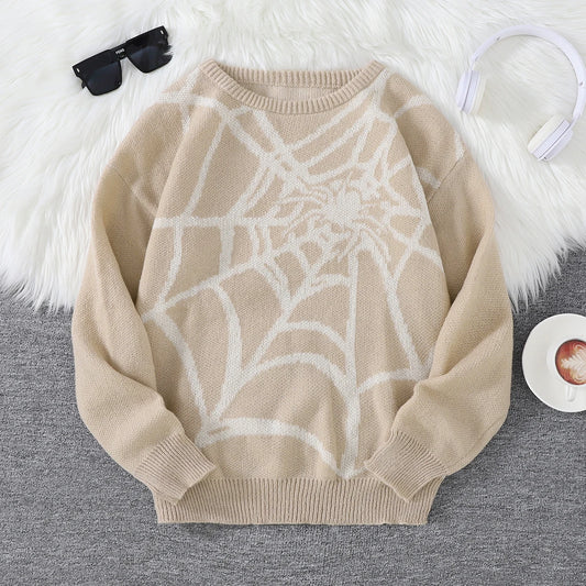 Winter Spider Web Sweater